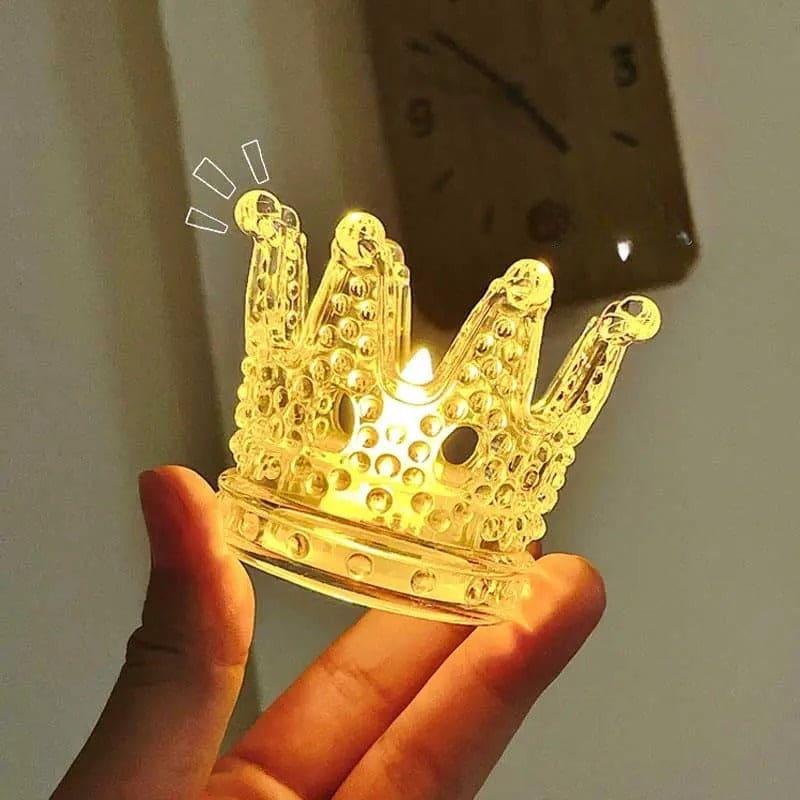Crown Night Light Decor - Elegant LED Glow