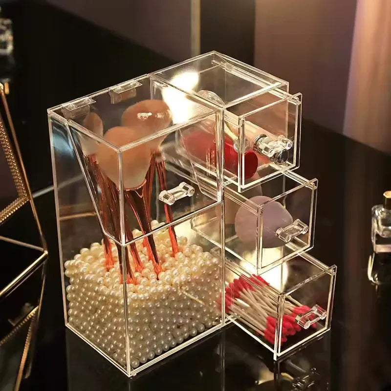 Multi-Functional Cosmetic Organizer with Drawers