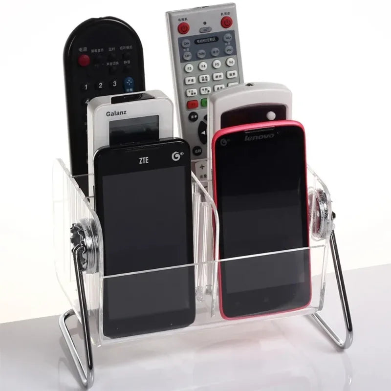 Clear Remote Control Storage Box Organizer