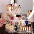 Rotating Cosmetic Storage Box - Clear Makeup Organizer