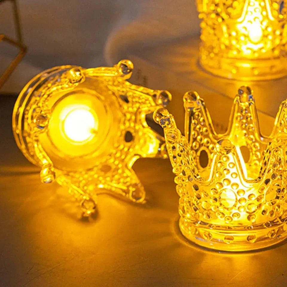 Crown Night Light Decor - Elegant LED Glow