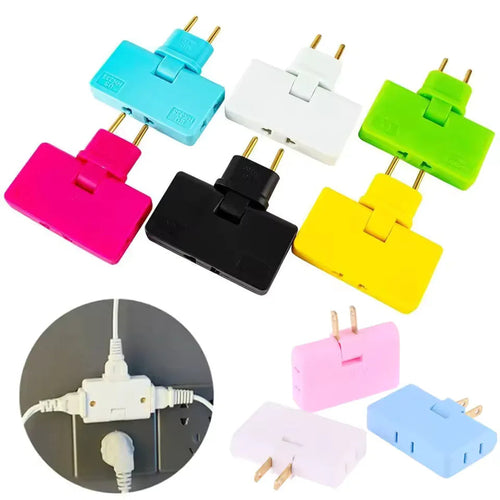 3 Way Flat Plug Adapter for Multiple Devices