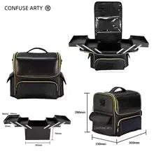 Waterproof PU Leather Makeup Bag - Spacious & Durable