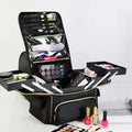Waterproof PU Leather Makeup Bag - Spacious & Durable