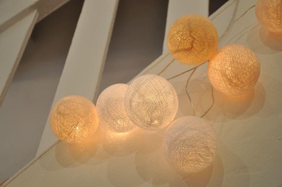 Cotton Ball String Lights for Cozy Decor