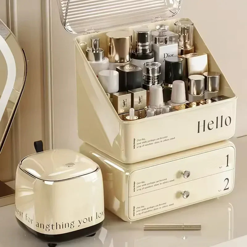 Makeup Organizer with Drawers Cosmetic Storage Box