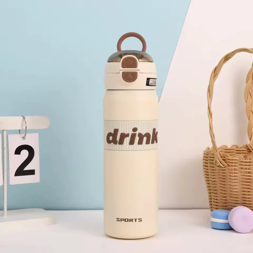 Stainless Steel Sports Water Bottle - Durable & Leakproof