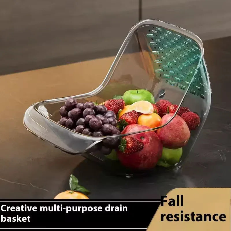 Portable Fruit Colander Drain Basket