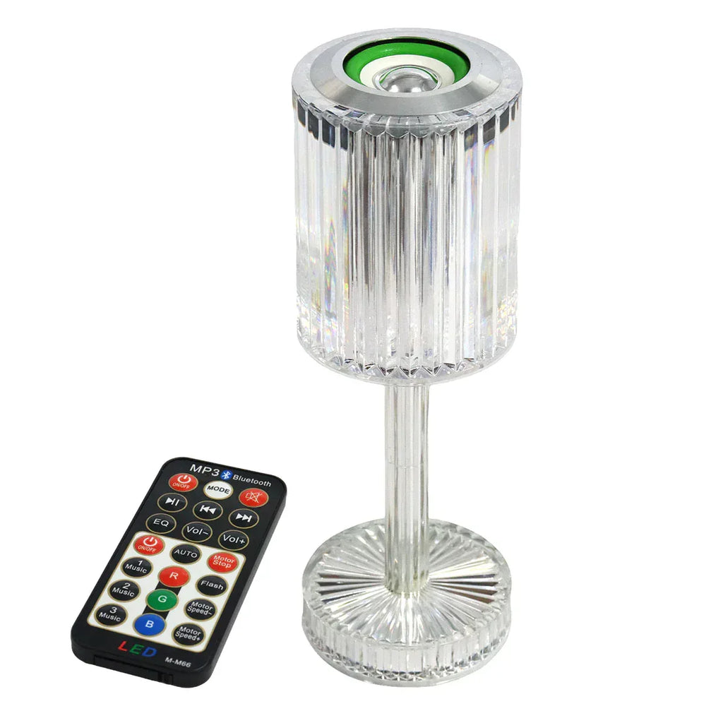 Crystal Lamp with Bluetooth Speaker & Remote