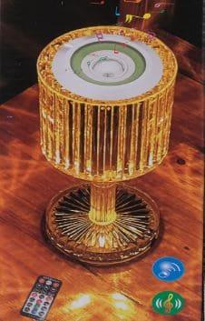 Crystal Lamp with Bluetooth Speaker & Remote