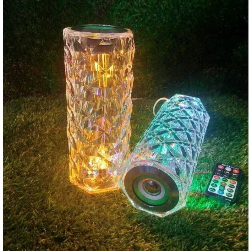 Crystal Lamp with Bluetooth Speaker & Remote