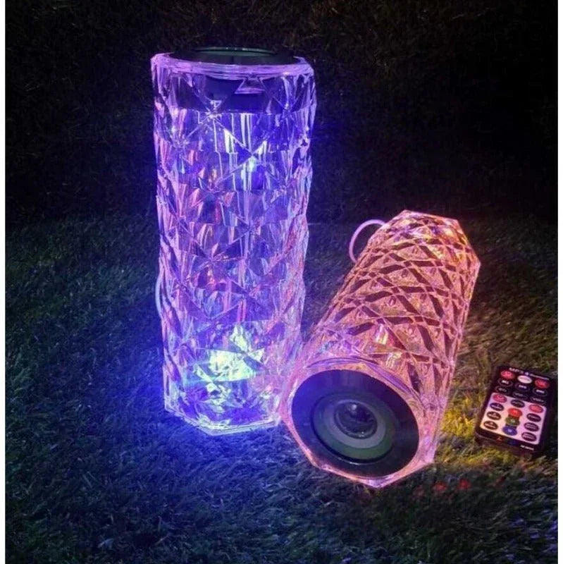 Crystal Lamp with Bluetooth Speaker & Remote