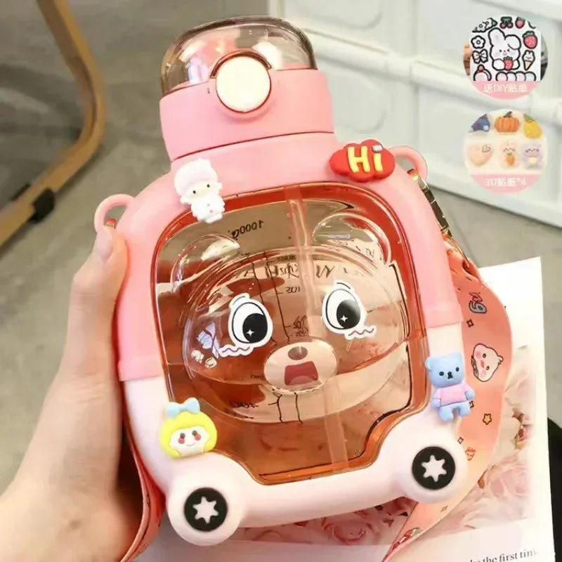 Cute Bear Water Cup for Kids - (Random color)