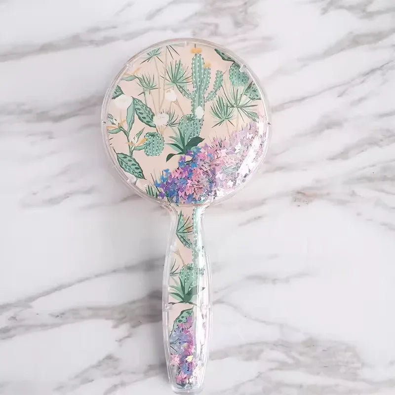 Cute Children Hair Brush with Floral Designs