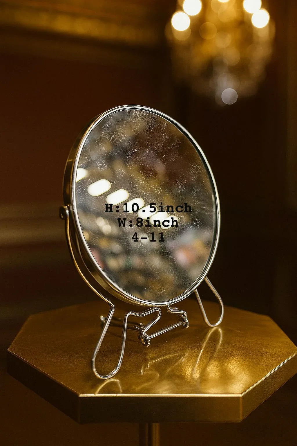 Metal Table Makeup Mirror – Elegant Desk Vanity Mirror