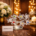 Crystal 7-Flower – Handcrafted Glass Table Ornament