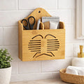 Bamboo Wall-Mounted Multifunctional Holder Organizer