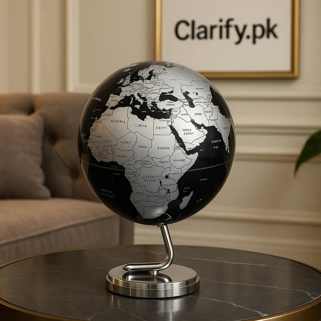 Movable World Globe – 360° Rotating Educational & Decorative Globe (Small)