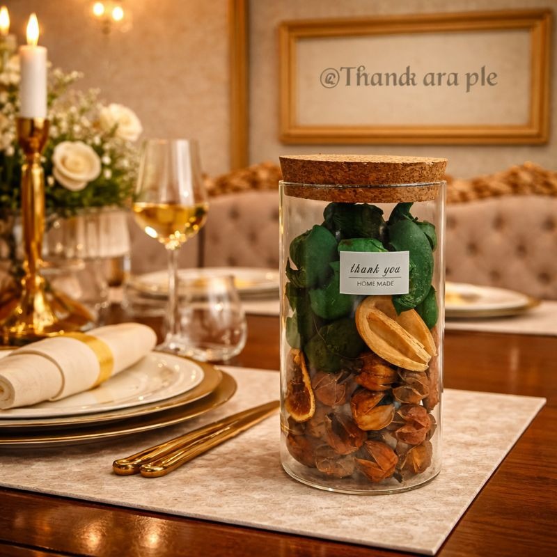 Natural Mehak Dried Flowers Potpourri Jar