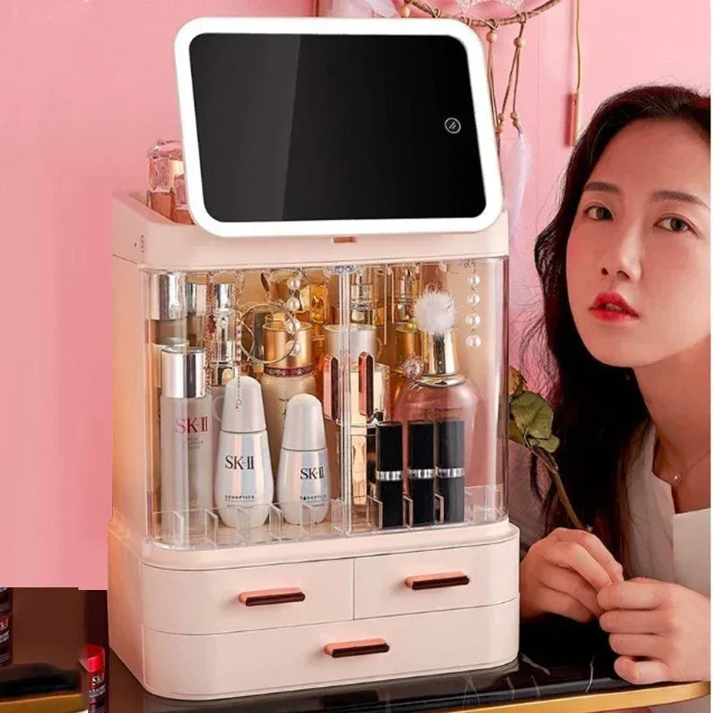 Desktop Cosmetic Storage Box Without Mirror