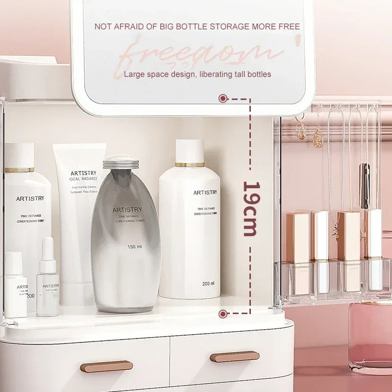 Desktop Cosmetic Storage Box Without Mirror