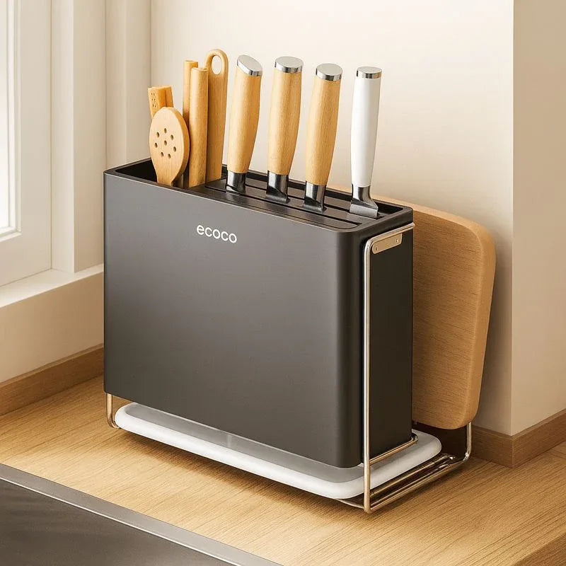Ecoco Magnetic Knife Holder – Wall Mount Kitchen Organizer