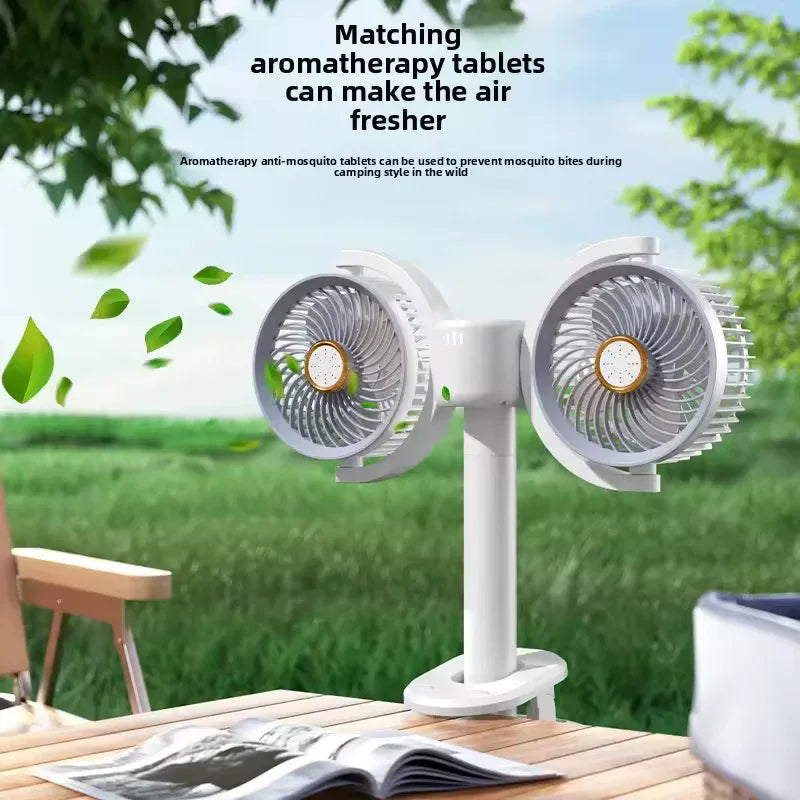 Double Head Recirculating Fan with Aromatherapy