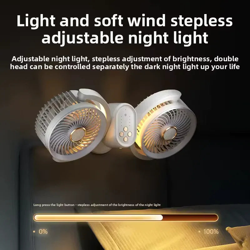 Double Head Recirculating Fan with Aromatherapy