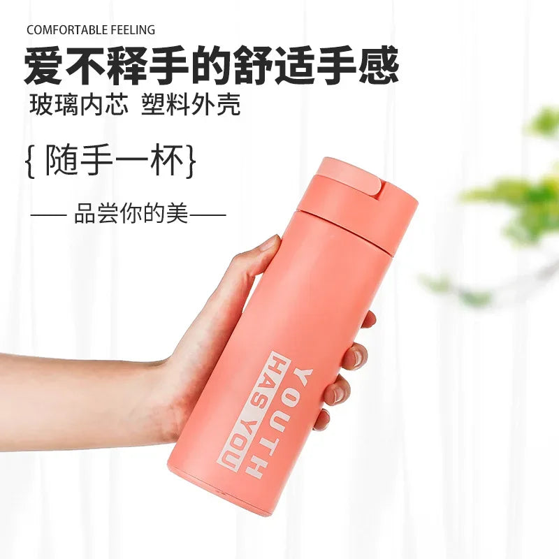 Double Layer Plastic Glass Cup for Everyday Use