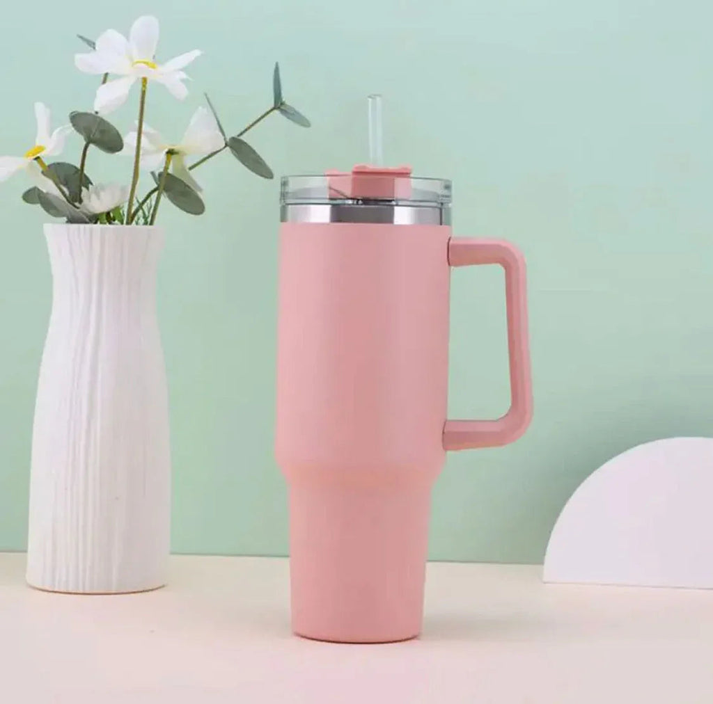 Double Wall Vacuum Tumbler with Handle