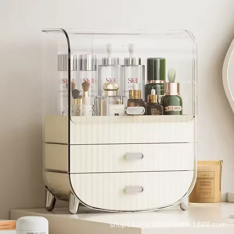 Dust Proof Makeup Organizer with Drawers