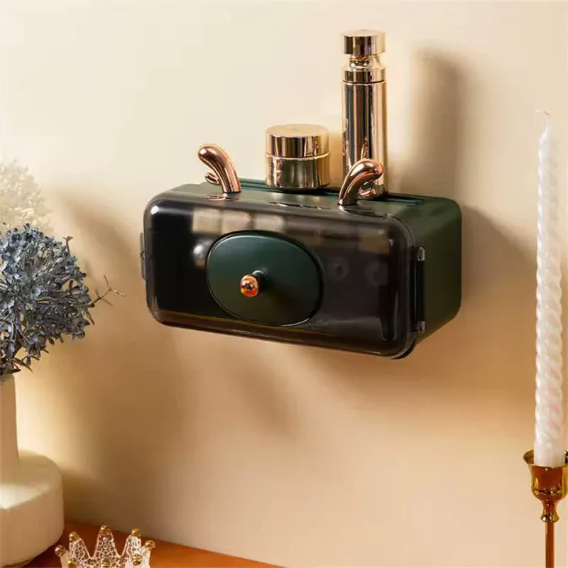Dustproof Makeup Organizer for Wall Storage