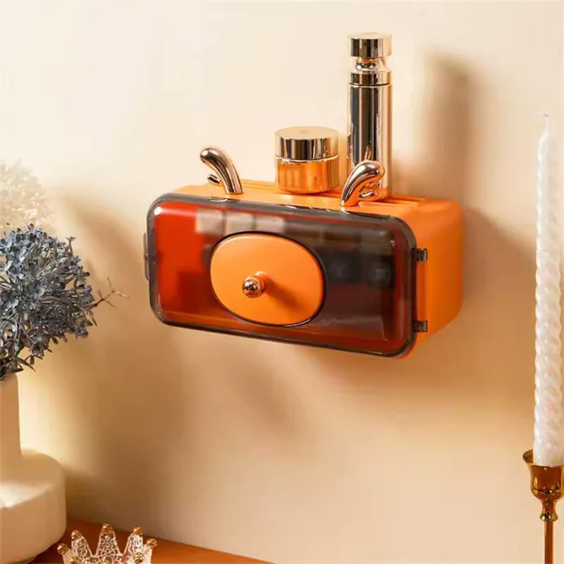 Dustproof Makeup Organizer for Wall Storage