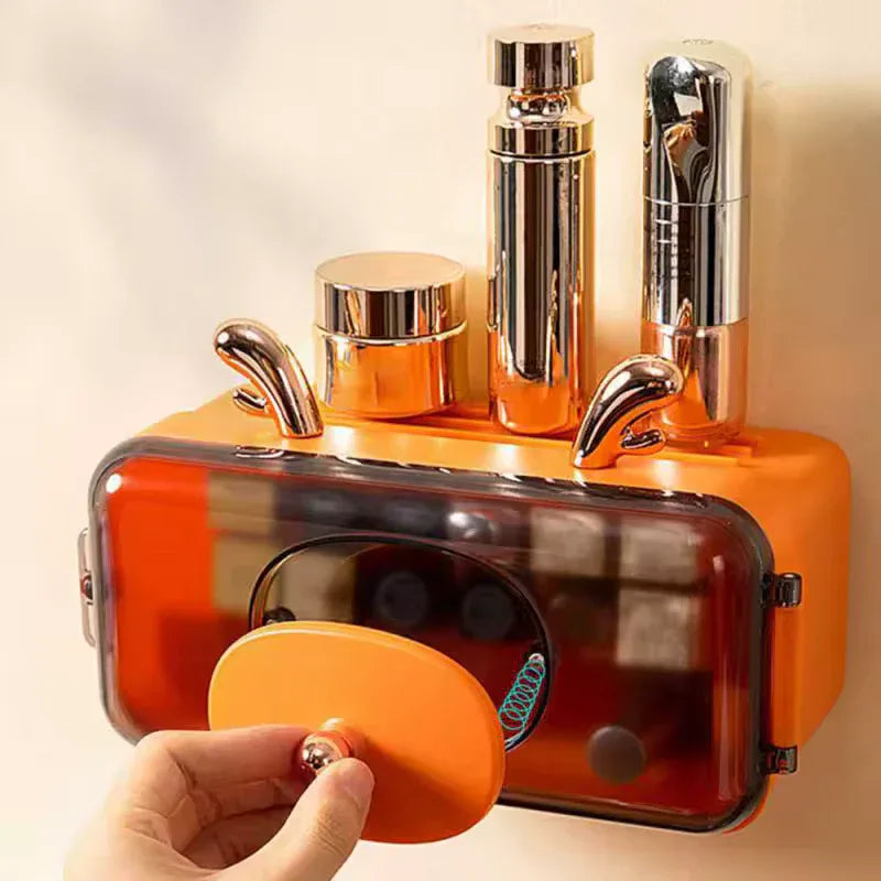 Dustproof Makeup Organizer for Wall Storage
