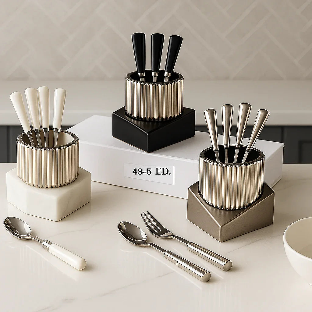 Ceramic 6pcs Fork Set – Elegant Dining Cutlery Set