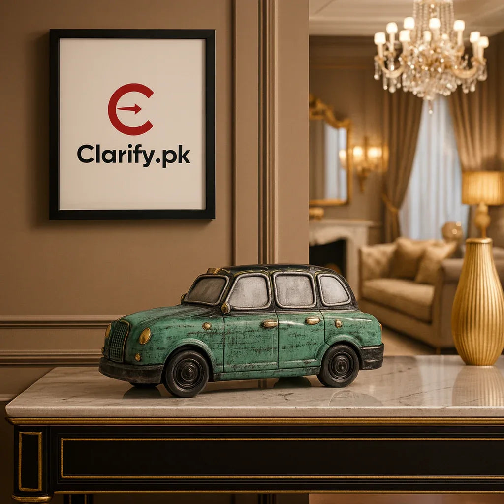 Luxury Car Decoration Showpiece – Premium Fiber Home Décor Item