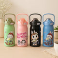 Stylish Cartoon Stainless Steel Water Bottle – Leak-Proof (Random Design)