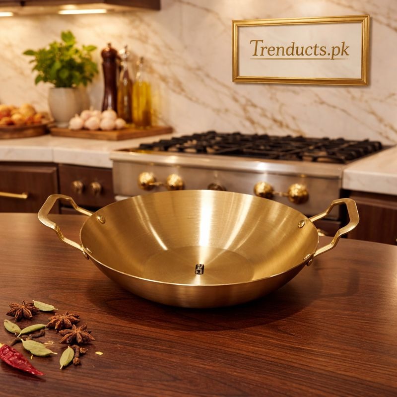 Stainless Steel Golden Cooking Pot – Heavy Duty