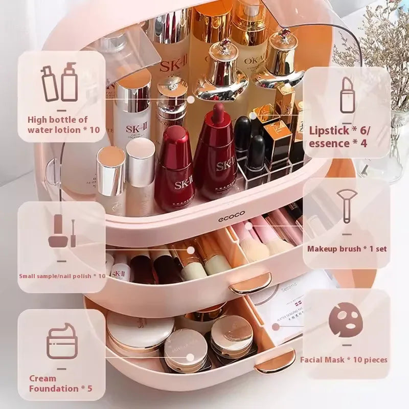 Dustproof Waterproof Makeup Organizer Box