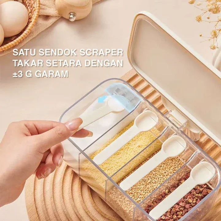 Ecoco 4-in-1 Seasoning Box – Spice & Condiment Organizer