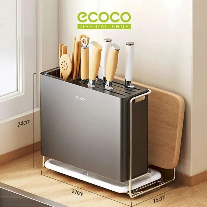 Ecoco Magnetic Knife Holder – Wall Mount Kitchen Organizer