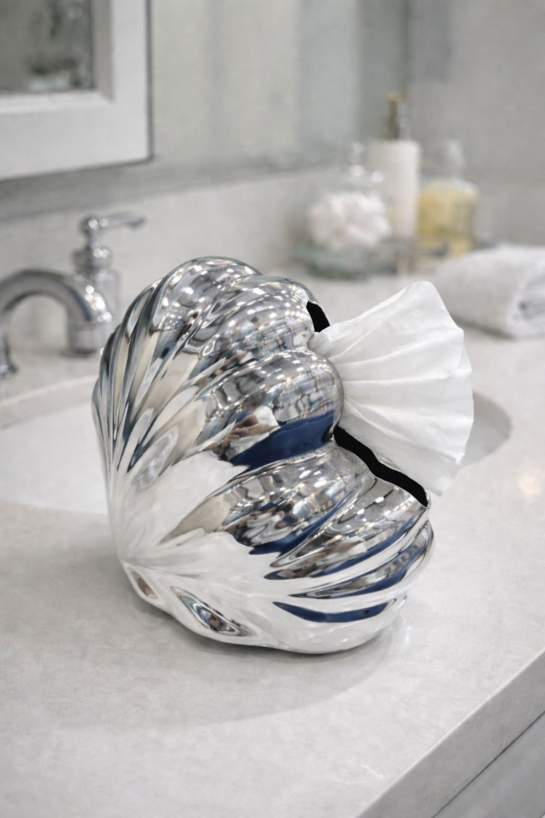 Luxury Plastic Shell Tissue Box (Random Color)