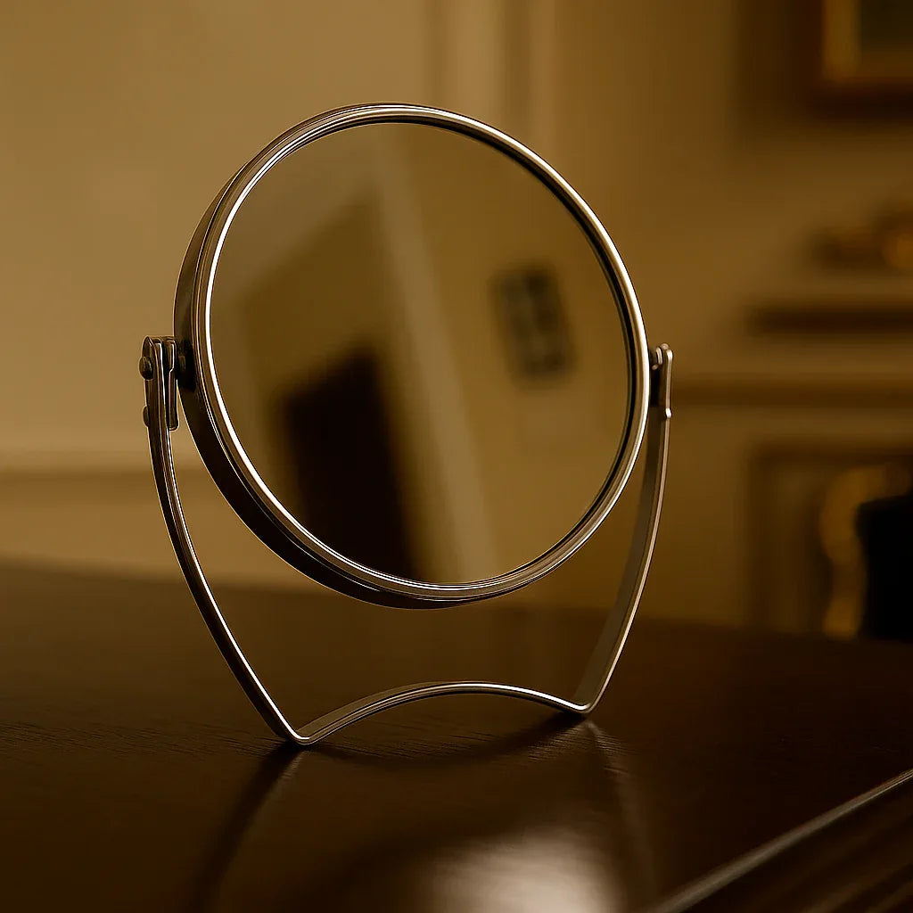 Mini Portable Makeup Mirror – Compact Travel Size
