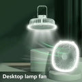Electric Cooling Fan with Night Light - Desktop Lamp Fan