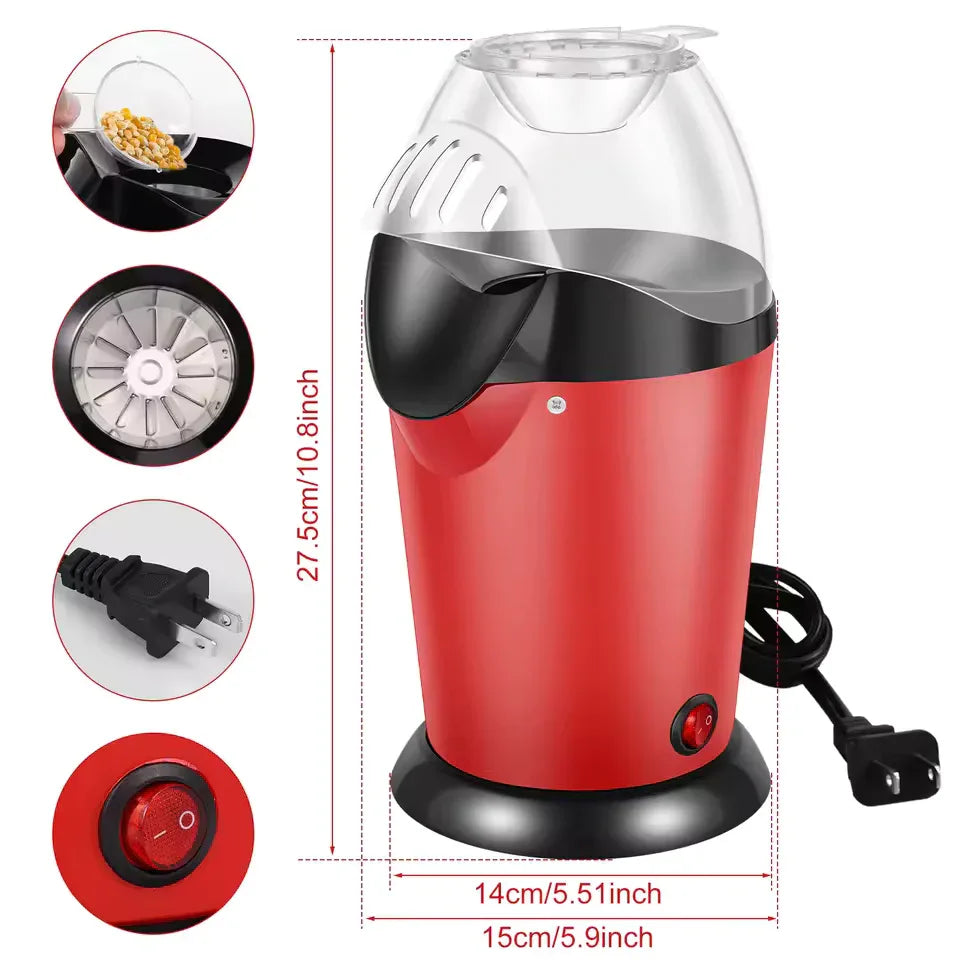 Willstar Electric Popcorn Maker Machine - Fast & Easy
