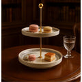 Elegant Serving Tray for Parties - 2 Tier