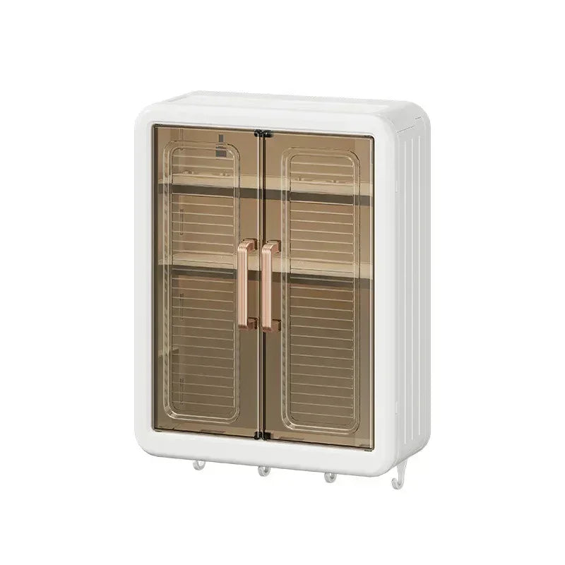 Wall Mounted Bathroom Storage Cabinet with Hooks
