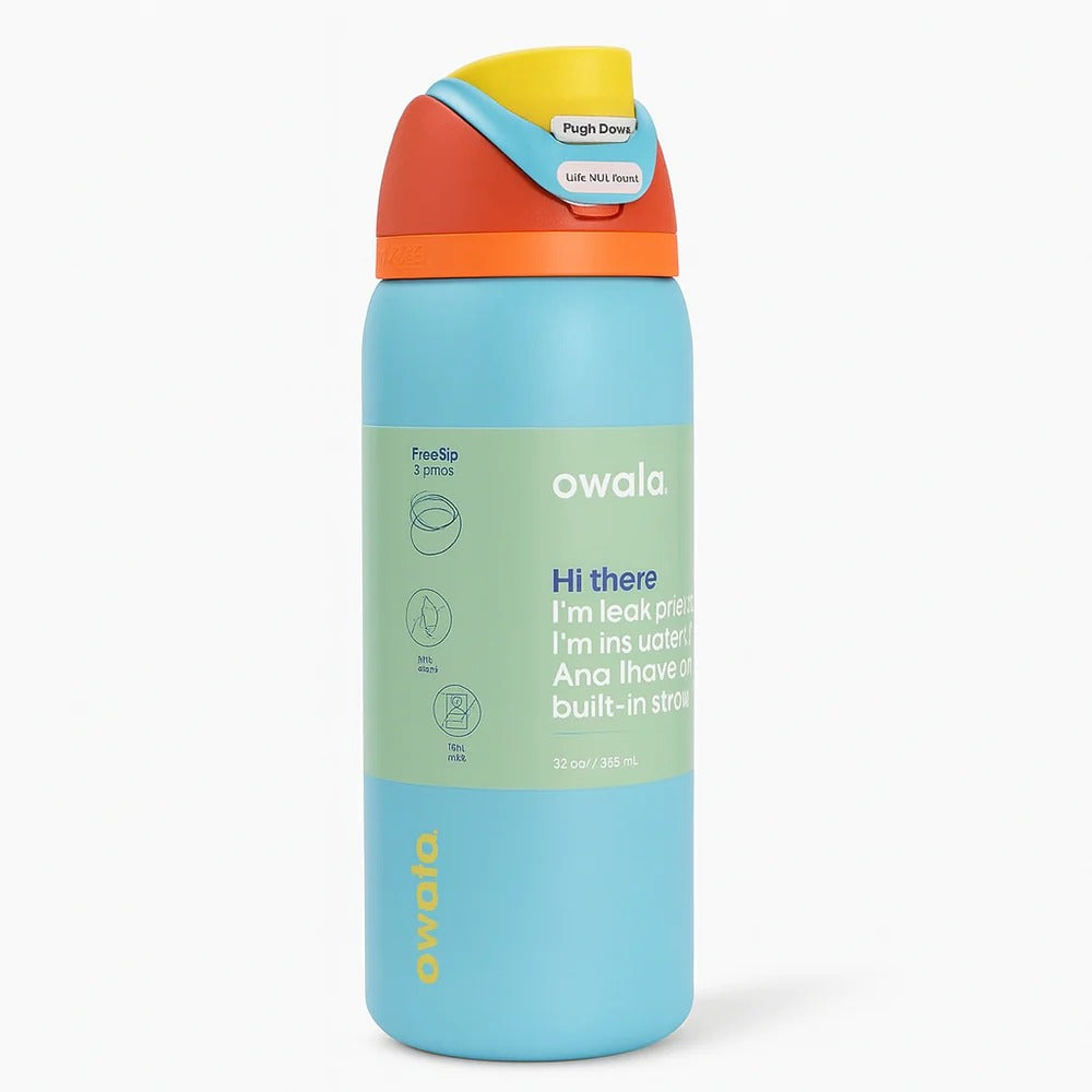 Owala FreeSip® Insulated Stainless Steel Water Bottle – 32oz Blue