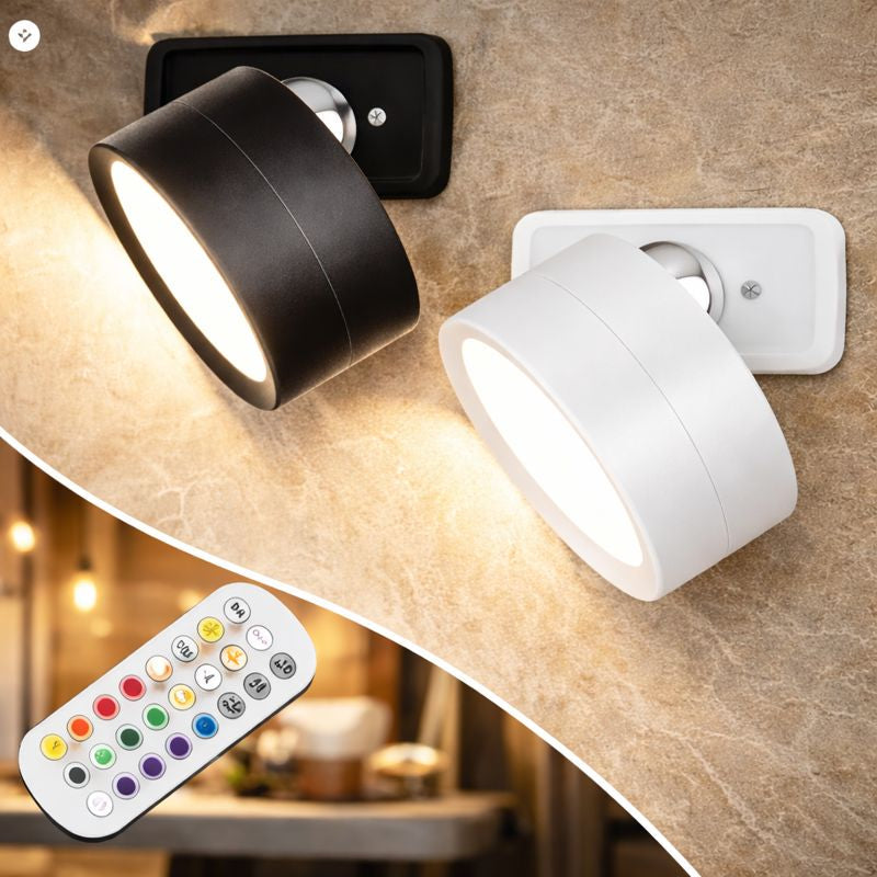 360 Degree LED Wall Lamp with Remote Control