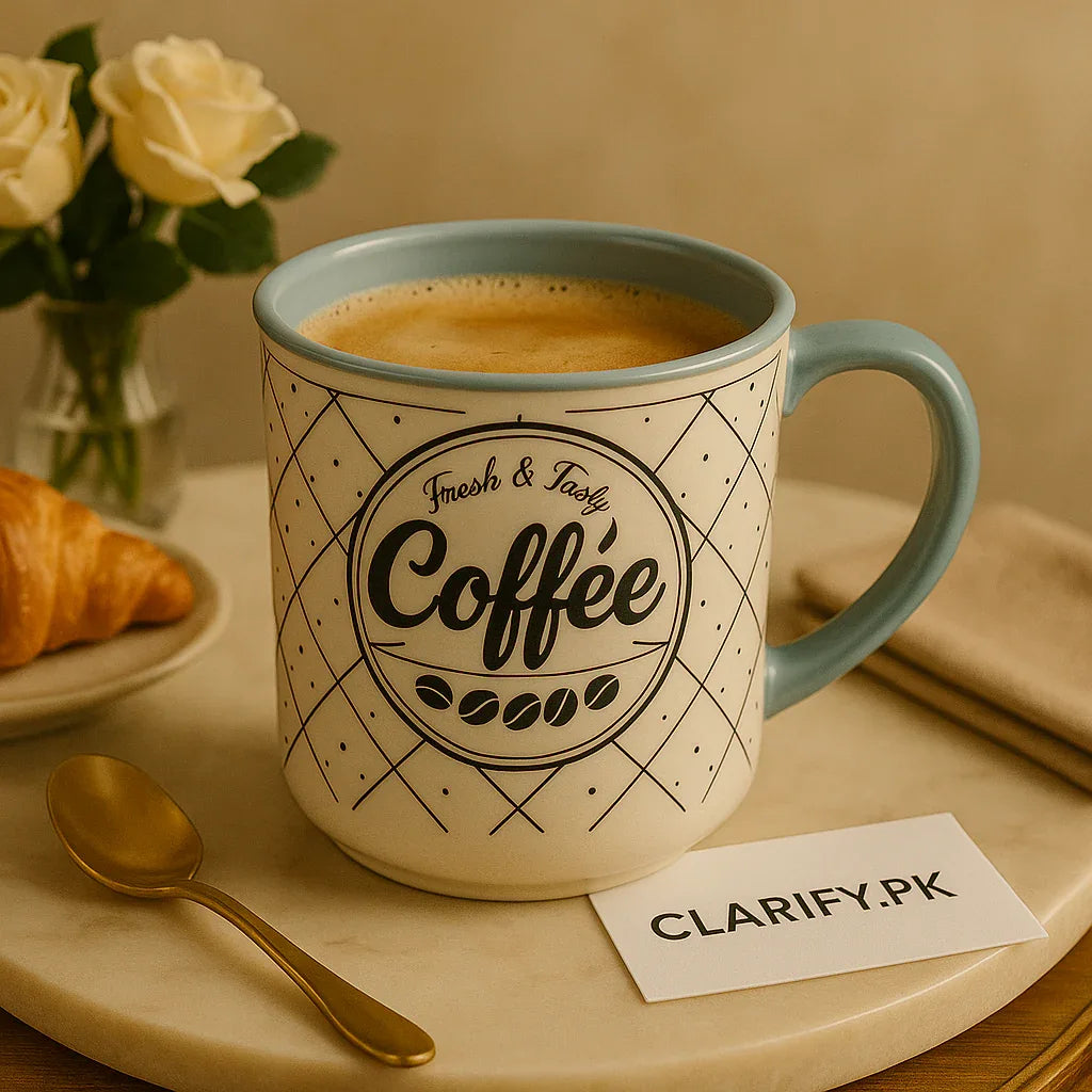 Parisian Morning Coffee Mug – Elegant Ceramic Cup with Luxe Design
